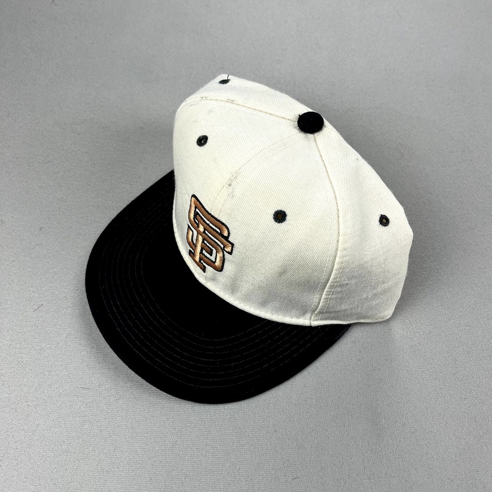 Vintage San Francisco Giants Hat Cap Fitted 7 Cream New Era Pro Model MLB SF 80s